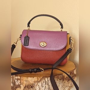 Coach Marlie Colorblock with top handle and crossbody strap